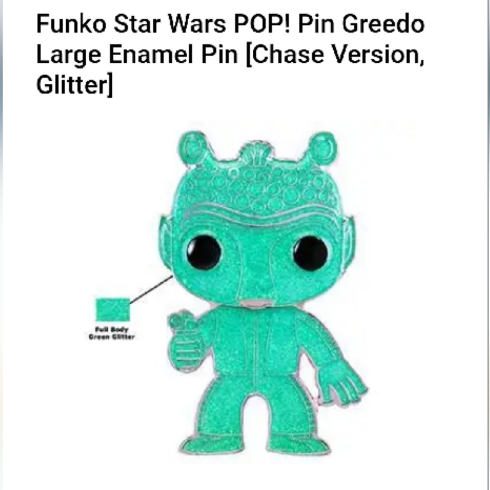 Funko Star Wars POP! Greedo Enamel Pin - Green Glitter